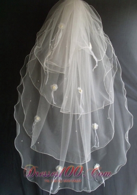 Flowers and Beading Decorate Popular Veils