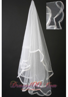 Pretty Handmade Pearl Organza Veils For Popular