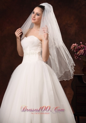 Graceful Wedding Veils Two-tiers Elbow
