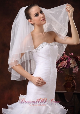 Two-tier Tulle Popular Veil 2013 New Arrival