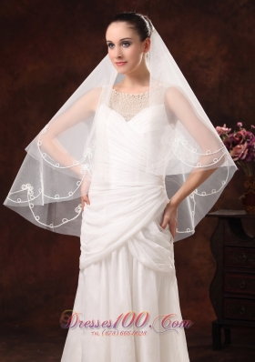 Discount Two-layers Popular Veil for Wedding