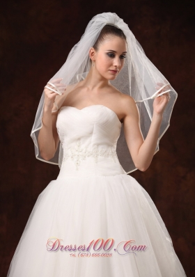 Beautiful Wedding Veil Two-Layers Elbow Length