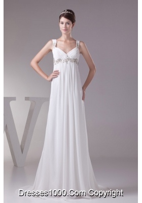 Plus Size Appliques Straps Empire Prom Dress For 2013 Customize