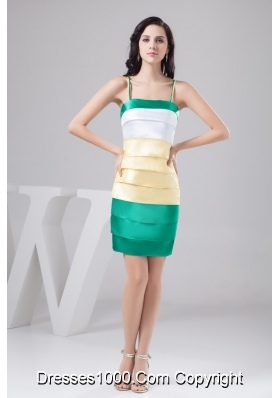 Spaghetti Straps Mini-length Prom Evening Dress in Multiple Colors