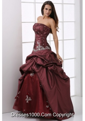 Chic Pick Ups Ruching Beading and Appliques Quinceanera Dresses
