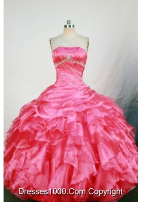 Cute Ball Gown Strapless Floor-length Quinceanera Dress