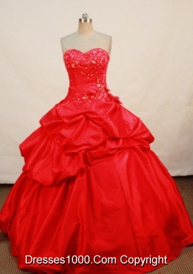Popular Ball Gown Sweetheart Floor-length Quinceanera Dresses Appliques