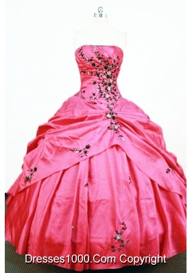 Pretty Ball Gown Strapless Floor-length Quinceanera Dresses