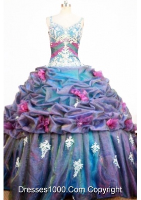 Romantic Ball Gown Strap Floor-length Quinceanera Dresses