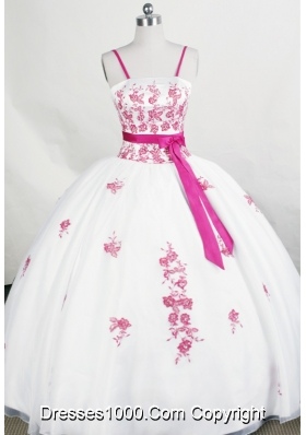 Beautiful Ball Gown Strap Floor-length Organza Quinceanera Dress