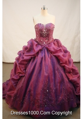 Exquisite Ball gown Strapless Sweep Train Quinceanera Dresses