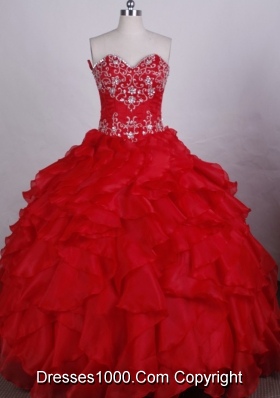 Exquisite Ball gown Sweetheart-neck Floor-length Quinceanera Dresses