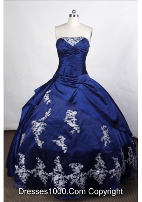 Lovely Ball Gown Strapless Floor-length Taffeta Quinceanera Dresses