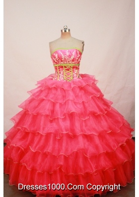 Luxurious Ball gown Strapless Floor-length Quinceanera Dresses