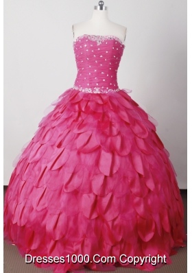 Perfect Ball Gown Strapless Floor-length Quinceanera Dress