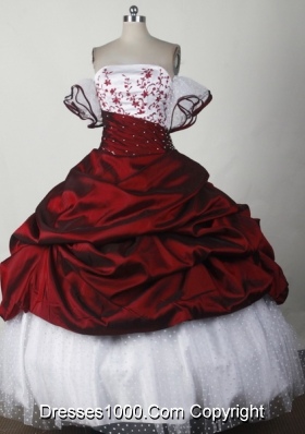 Elegant Ball Gown Strapless Floor-length Quinceanera Dress