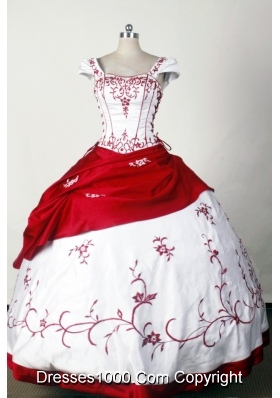 Classical Ball Gown Square Neck Floor-length Quinceanera Dress