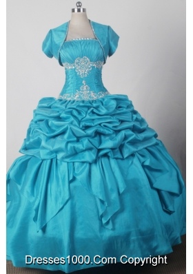 2012 Exquisite Ball Gown Strapless Floor-length Qunceanera Dress