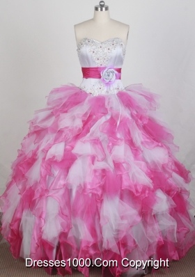 2012 Pretty Ball Gown Sweetheart Neck Floor-Length Quinceanera Dresses