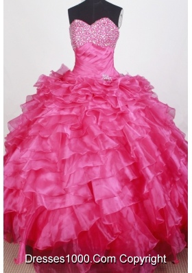 Exquisite Ball Gown Sweetheart Neck Floor-length Quinceanera Dress