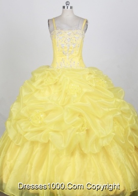 Popular Ball gown Strap Floor-length Quinceanera Dresses