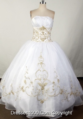 2012 Brand New Ball Gown Strapless Floor-Length Quinceanera Dress