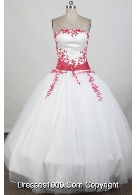 2012 Exquisite Ball Gown StraplessFloor-Length Quinceanera Dress