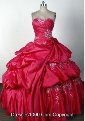 2012 Luxurious Ball Gown Strapless Floor-Length Quinceanera Dress