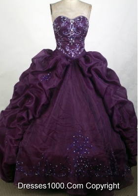 2012 Unique Ball Gown Sweetheart Floor-Length Quinceanera Dress