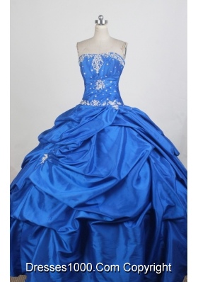 Exquisite Ball Gown Strapless Floor-length Quinceanera Dress