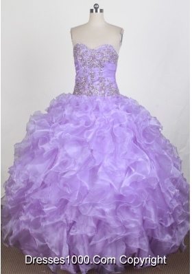 Exquisite Ball Gown Sweetheart Floor-length Quinceanera Dress