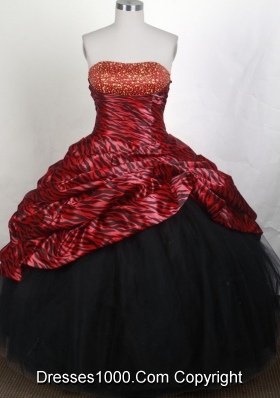 Gorgeous A-line Strapless Floor-length Quinceanera Dress