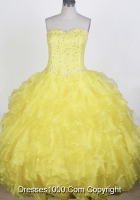 Gorgeous Ball Gown Sweetheart Floor-length Quinceanera Dress