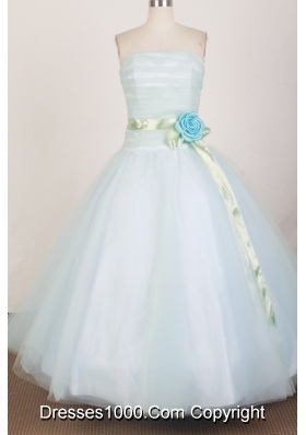 Modest Ball Gown Strapless Floor-length White Quinceanera Dress