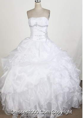 Perfect Ball Gown Strapless Floor-length Quinceanera Dress