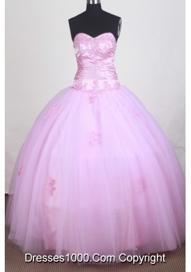 Pretty A-line Sweetheart Floor-length Quinceanera Dress