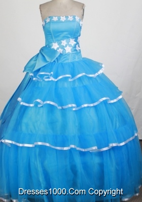 Pretty Ball Gown Strapless Floor-length Quinceanera Dress