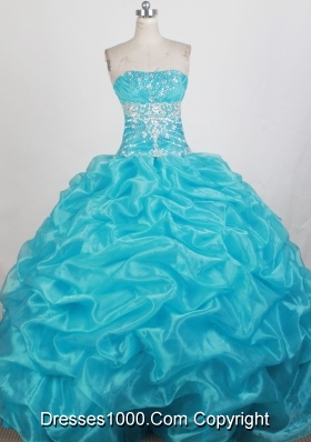 Pretty Ball Gown Strapless Floor-length Quinceanera Dress