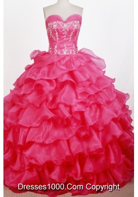 Exquisite Ball Gown Sweetheart Floor-length Quinceanera Dress