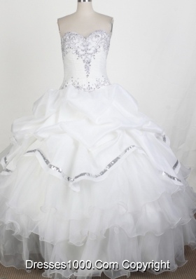 Popular Ball Gown Sweetheart Floor-length Quinceanera Dress