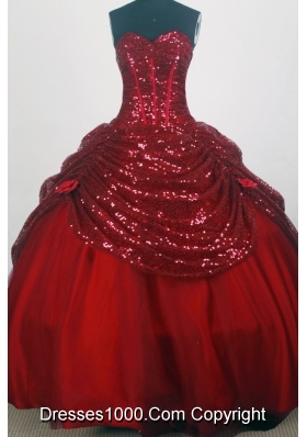 Pretty Ball Gown Sweetheart Floor-length Quinceanera Dress