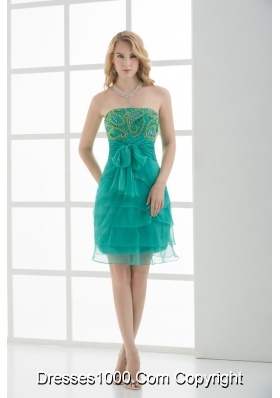 Empire Strapless Tulle Sashes Prom Dress with Beading and Ruching