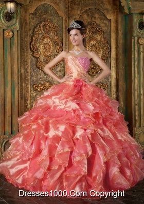 Exquisite Ball Gown Strapless Beading and Ruffles Dresses For Quinceaneras