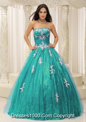 Wonderful Princess Sweet 16 Dresses with Appliques Paillette Dresses For Quinceaneras