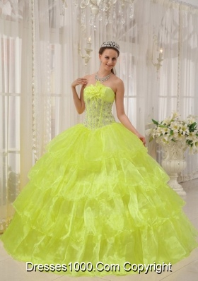 2014 Spring Strapless Quinceanera Gowns with Beading