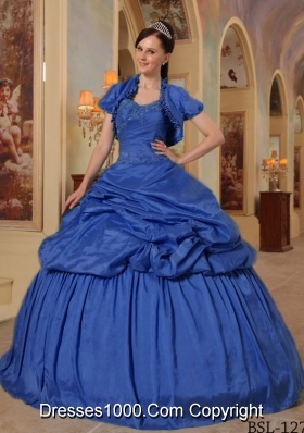 2014 Exclusive Puffy Sweetheart with Beading Quinceanera Dresses