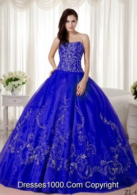 2014 Puffy Sweetheart Beading and Embroidery Quinceanera Dresses