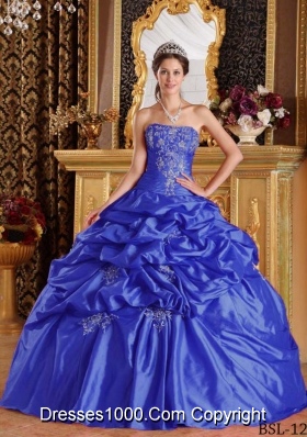 2014 Affordable Puffy Quinceanera Dresses with Pick-ups