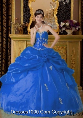 Beautiful Sweetheart for 2014 Appliques Quinceanera Dresses