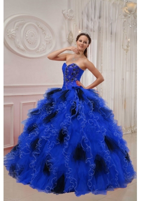 2014 Puffy Sweetheart Beading and Ruching Quinceanera Dresses
